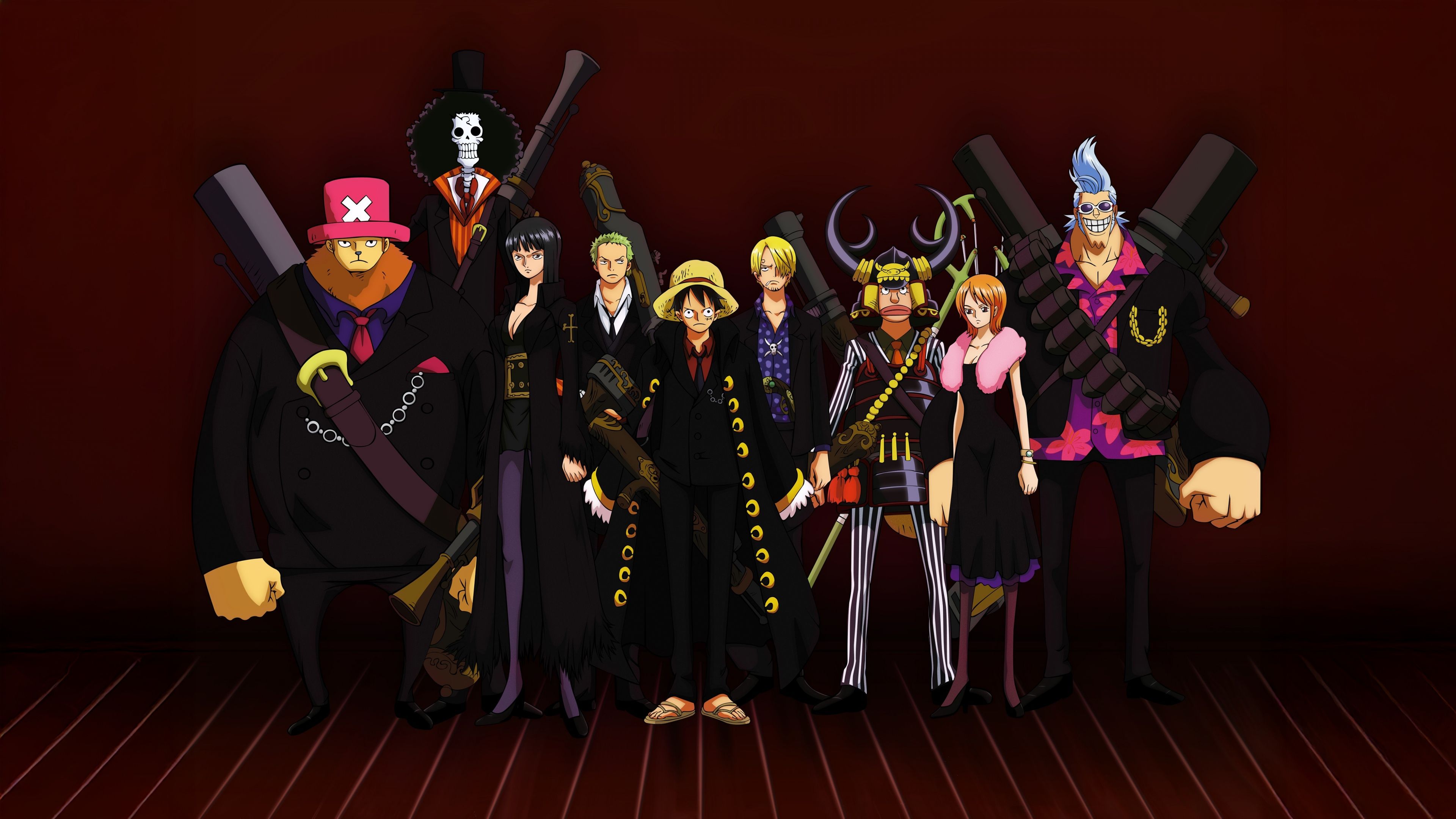 3840x2160 Luffy's crew Wallpaper 4K, One Piece, 5K, Anime poster