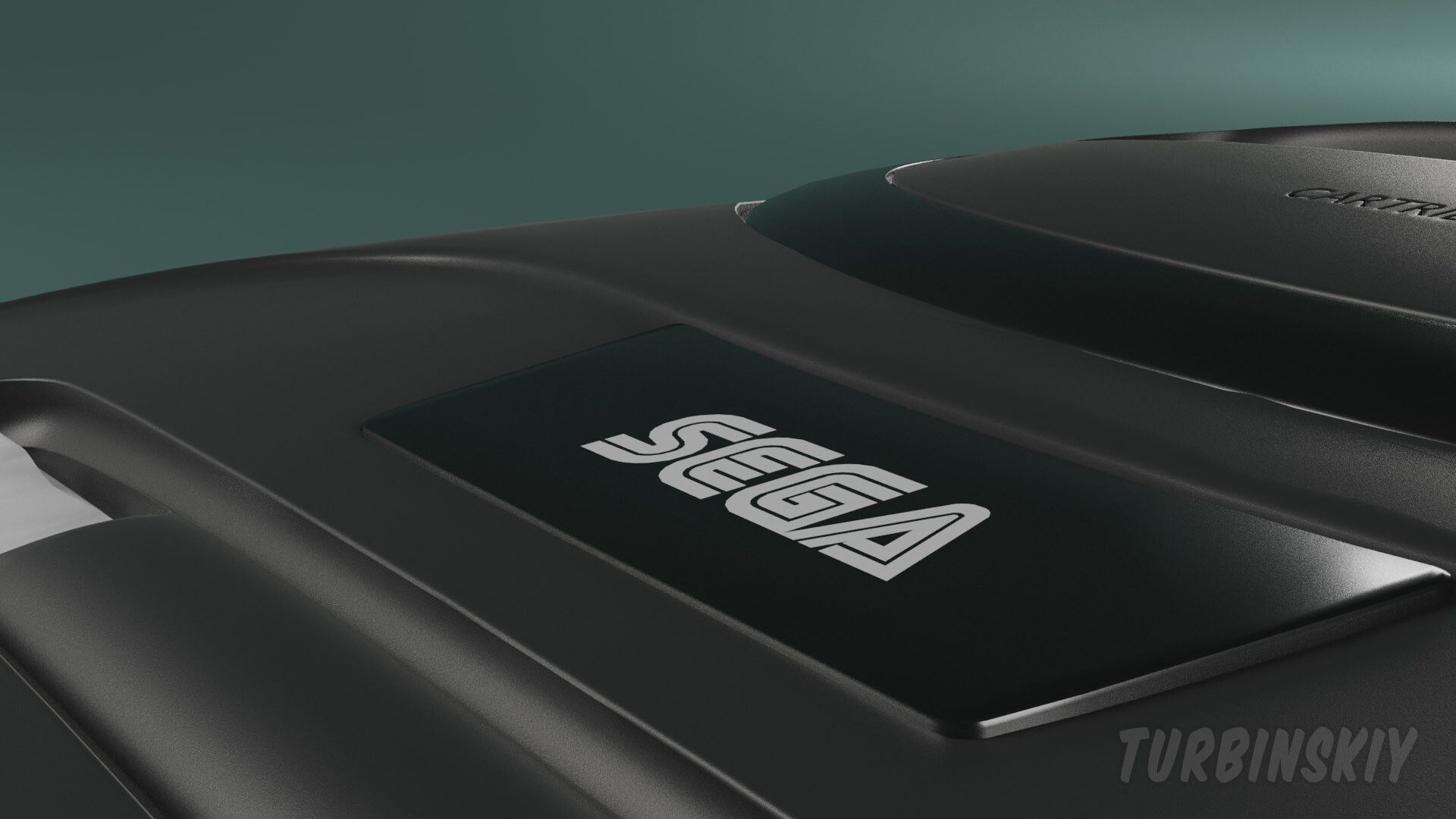 1920x1080 SEGA Mega Drive 2 in Blender. 3D Fanart WIP