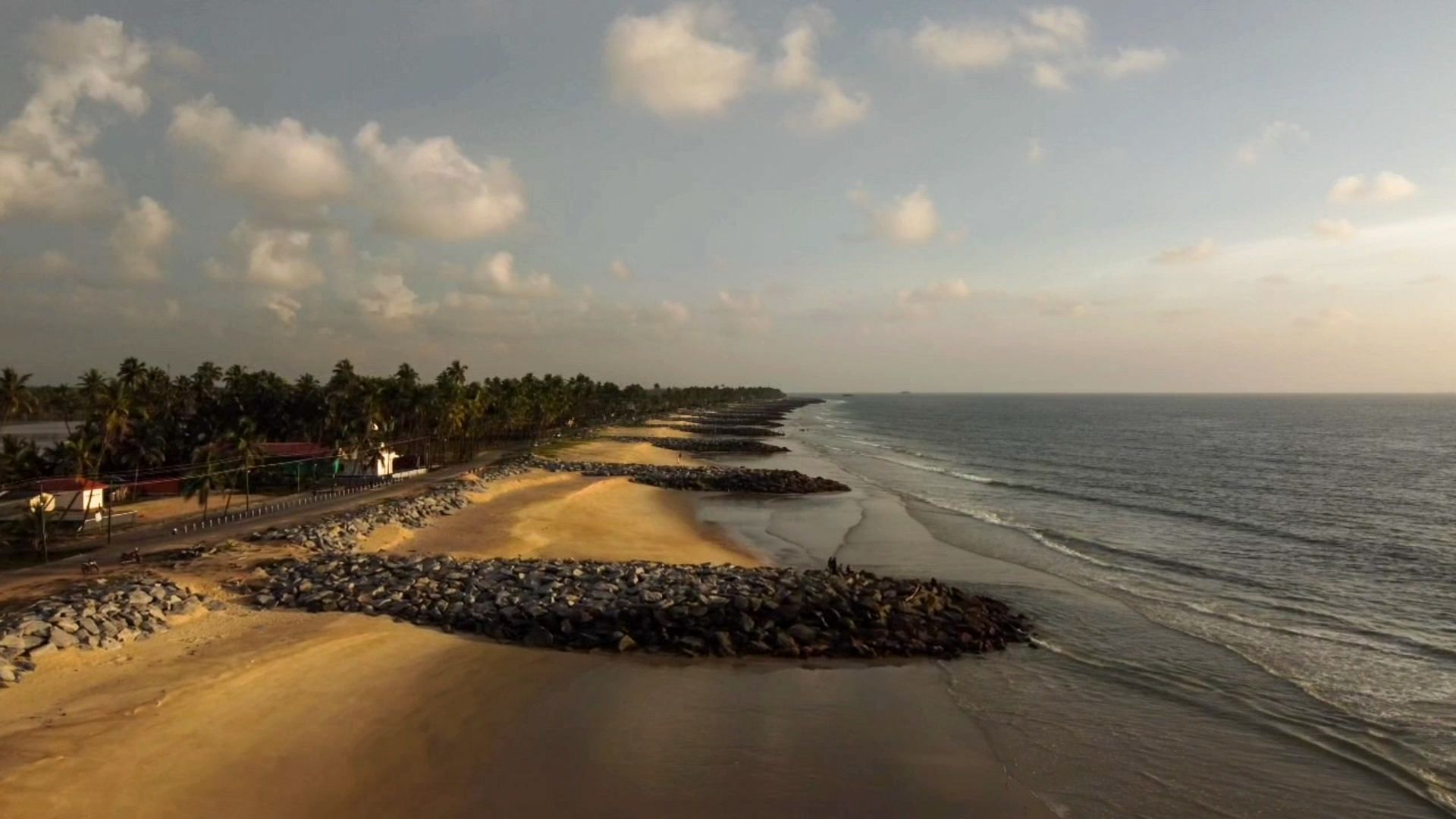 1920x1080 Pithrody Udyavar Beach between Sea and River. Udupi Series Post 1 Maps contribution stories Guides Connect