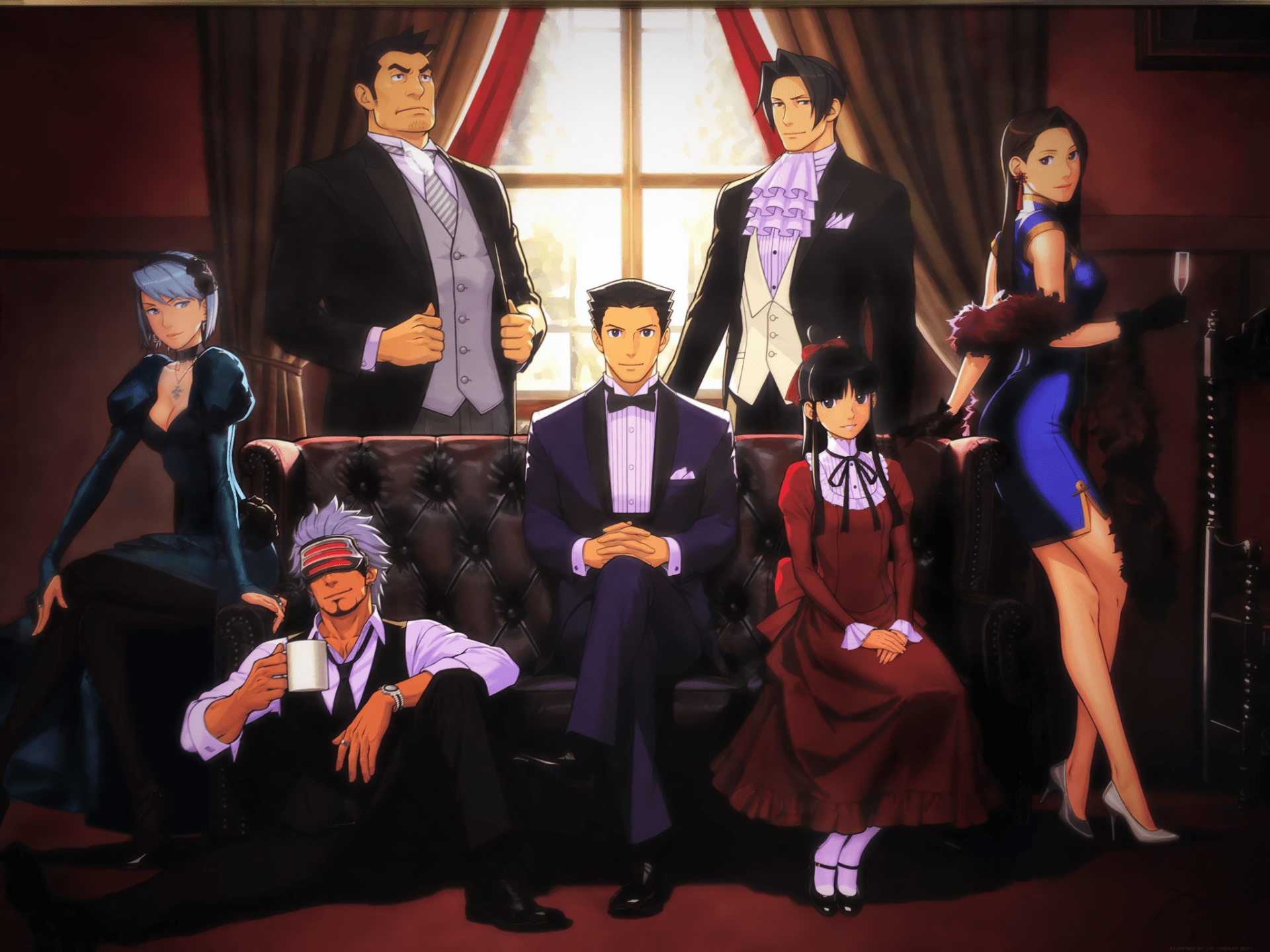 1920x1440 Ace Attorney HD: Justice League Portrait