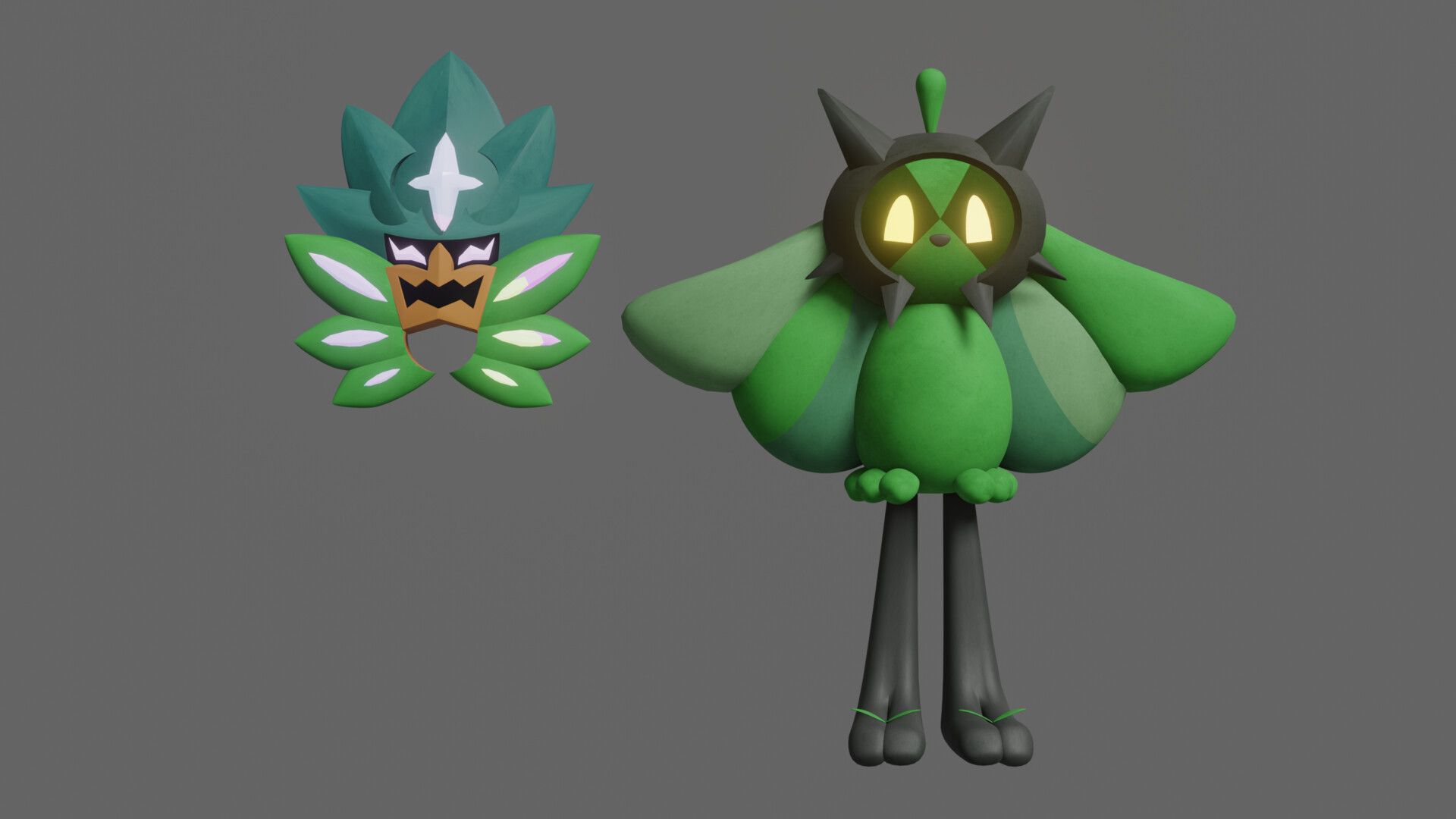 1920x1080 Pokemon · Ogerpon & Mask · 3D Model (OLD VERSION)