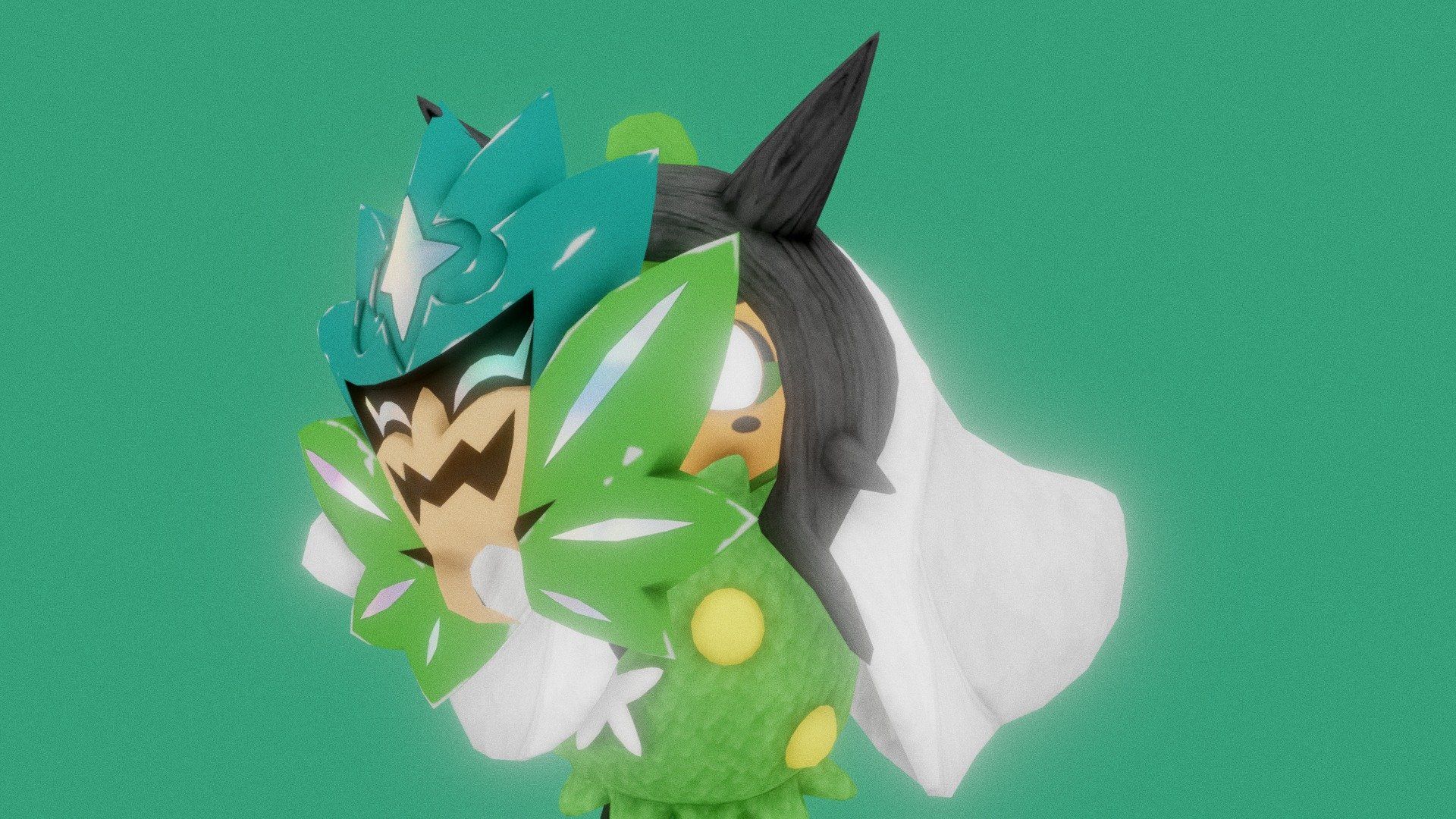 1920x1080 ogerpon from pokemon S&V, the teal mask DLC Free 3D model by stupid ahh potatoe [12bbbc5]