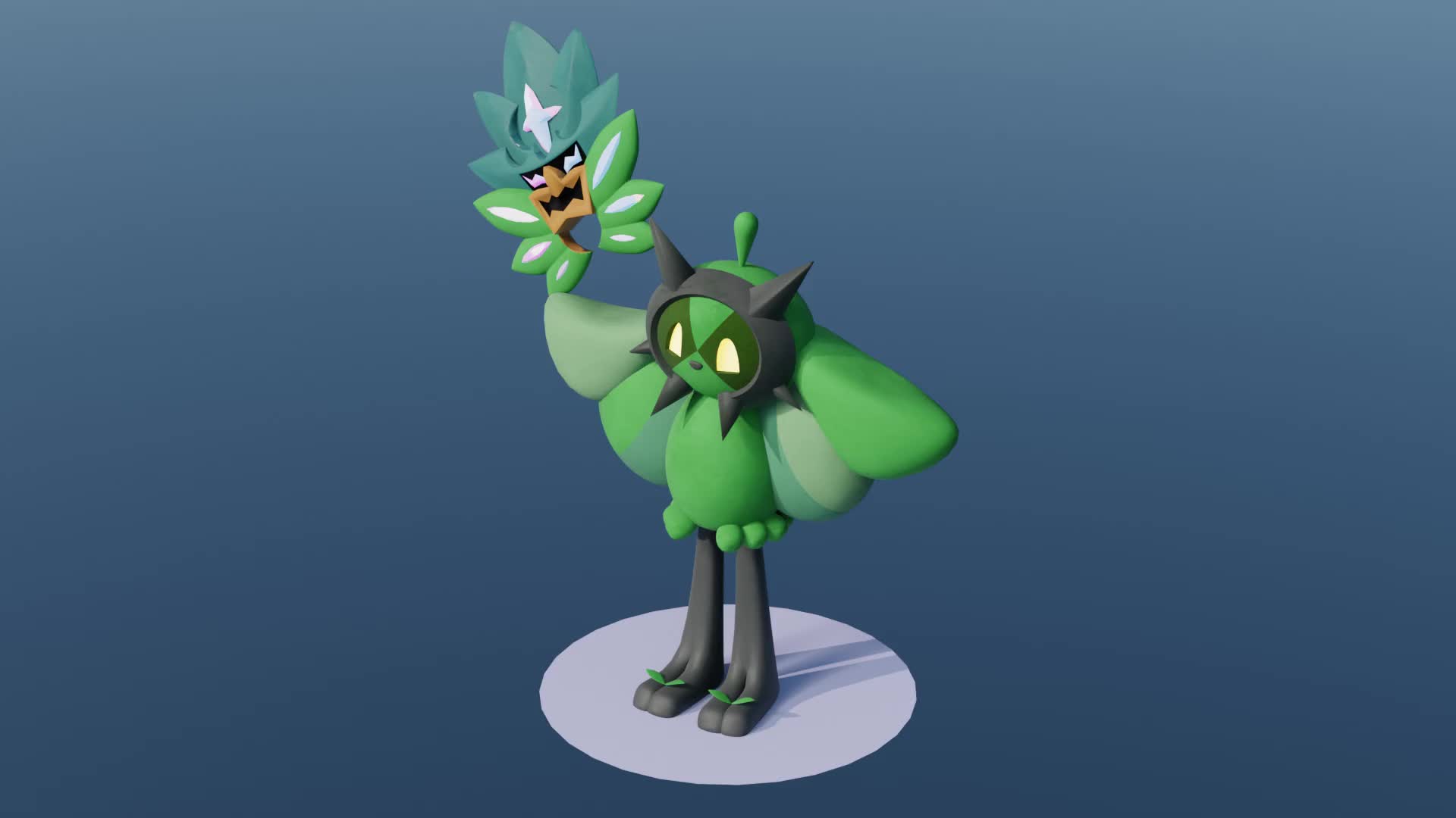 1920x1080 Pokemon · Ogerpon & Mask · 3D Model (OLD VERSION)