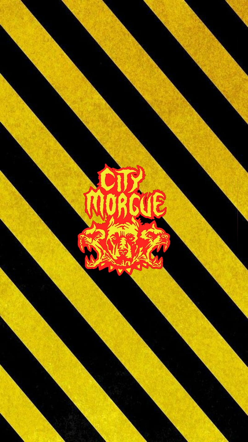 800x1422 City morgue warning, city morgue, rapper, rock, sosmula, wardog, yellow and black, HD phone wallpaper