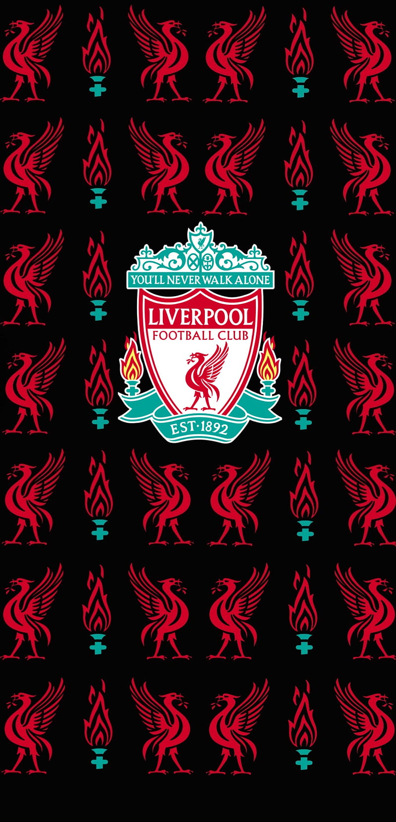 800x1659 Liverpool Crest, black, crest, epl, football, lfc, liverbird, liverpool, red, HD phone wallpaper