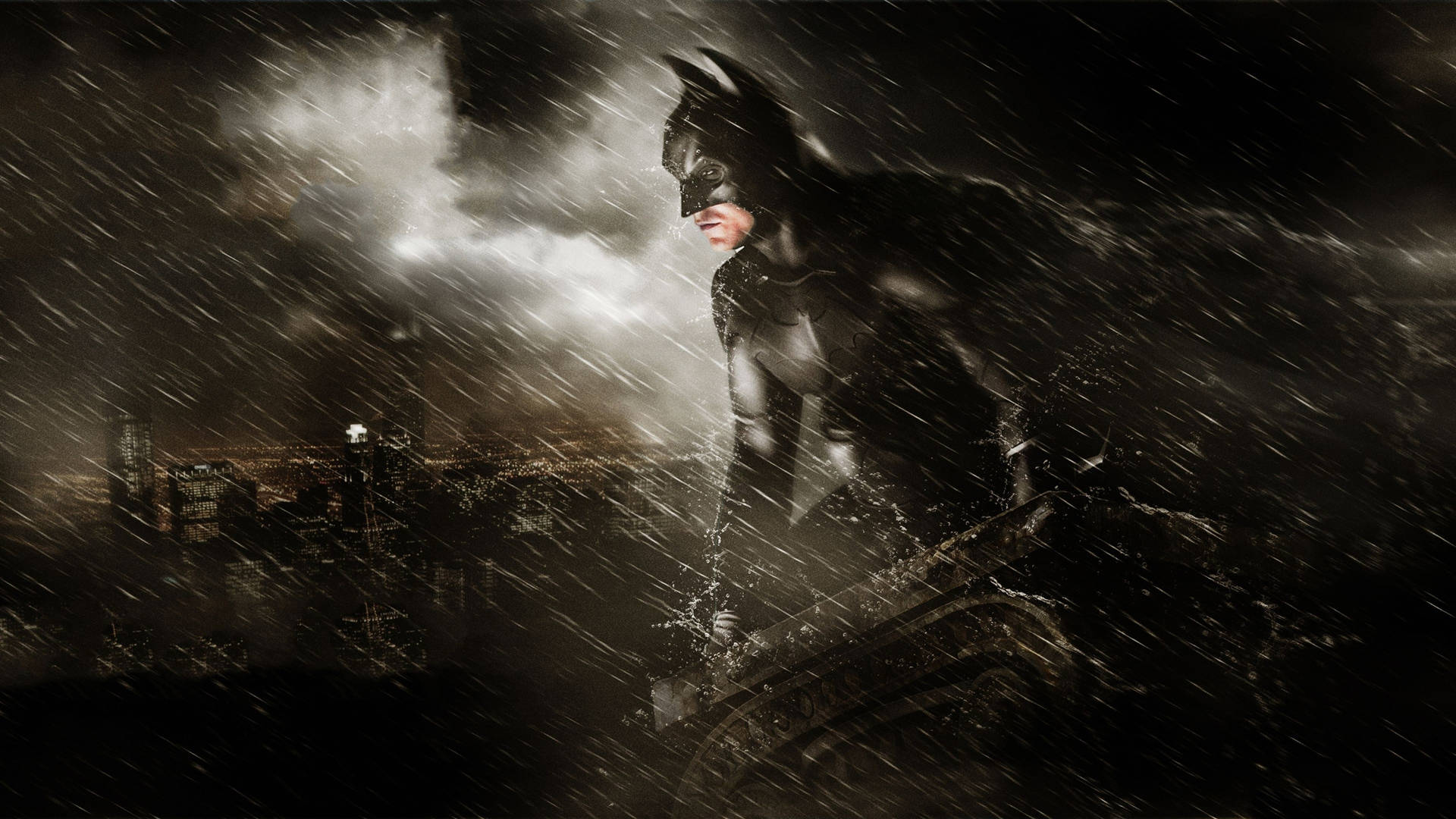 1920x1080 Download Batman In The Rain Movie Wallpaper