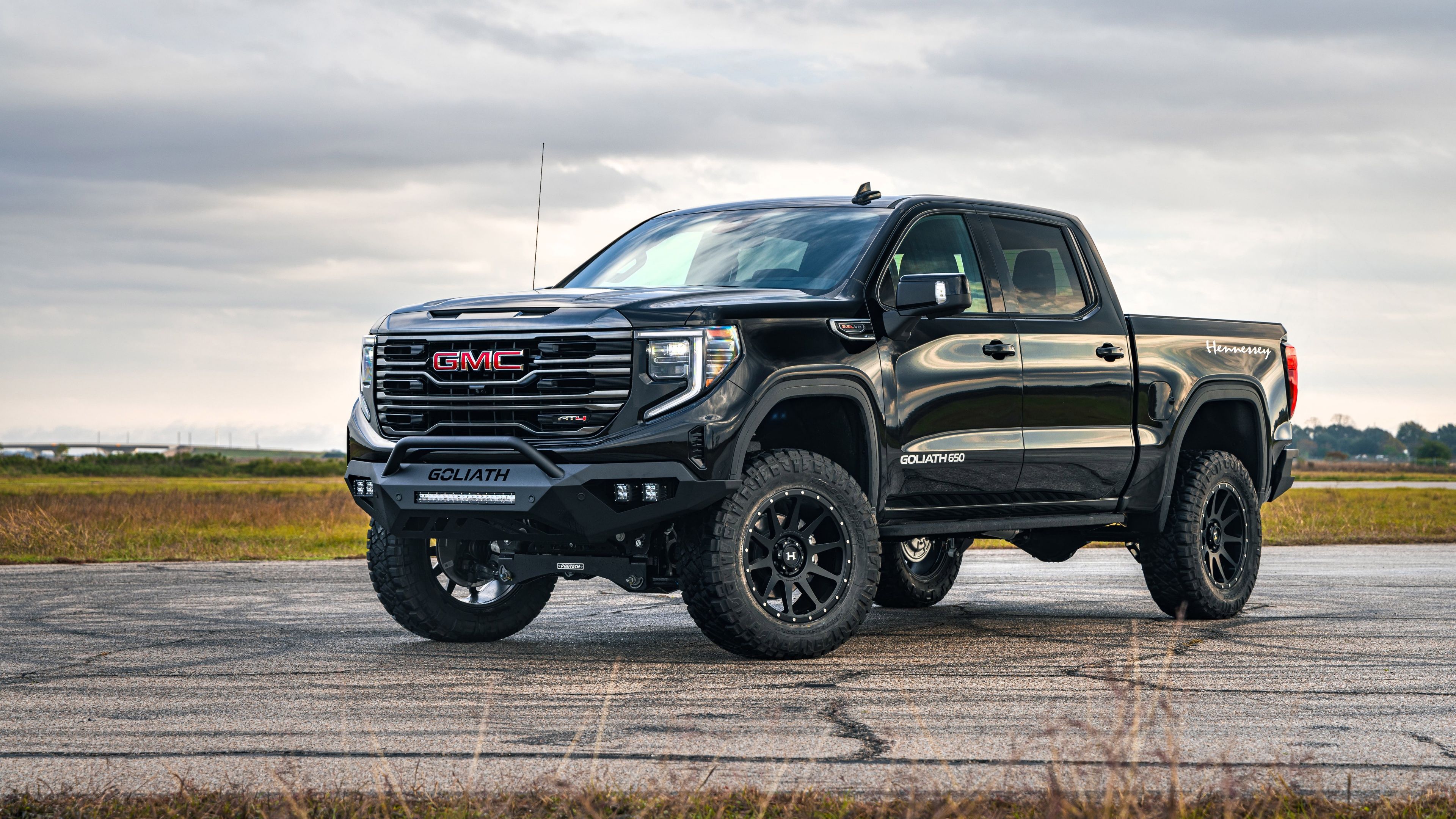 3840x2160 GMC Sierra AT4 GOLIATH 650 by Hennessey 8K Wallpaper