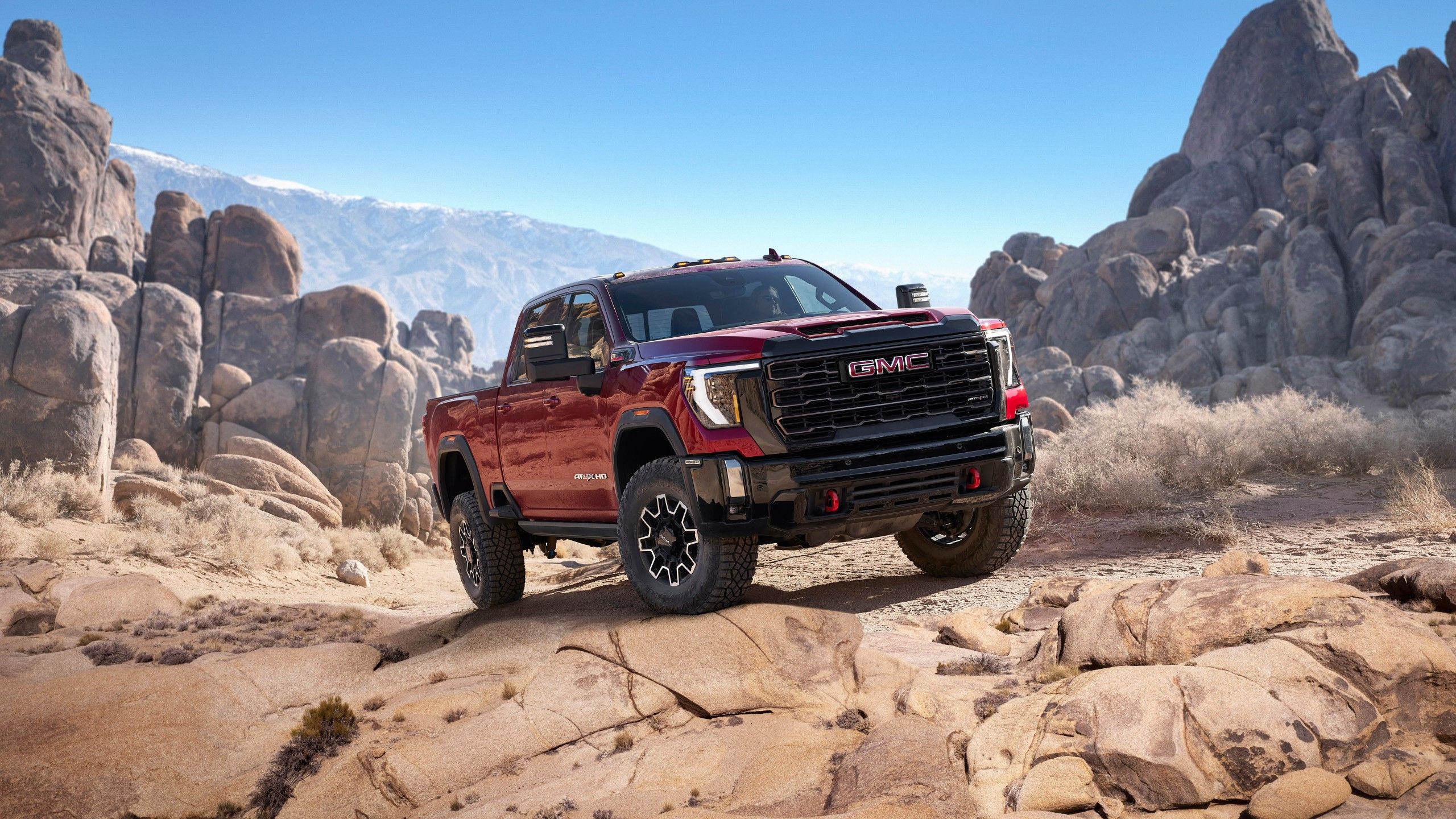 2560x1440 GMC Sierra 2500 HD AT4X Crew Cab 4K Wallpaper Car Wallpaper