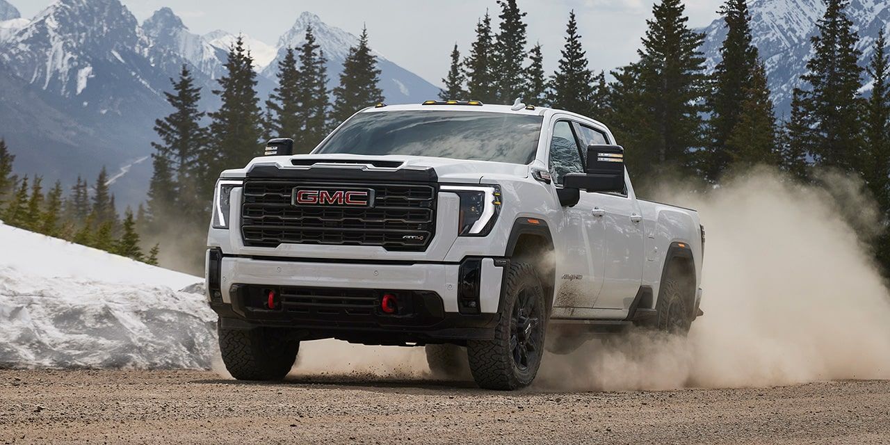 1280x640 GMC Sierra HD AT4. Off Road Pickup Truck