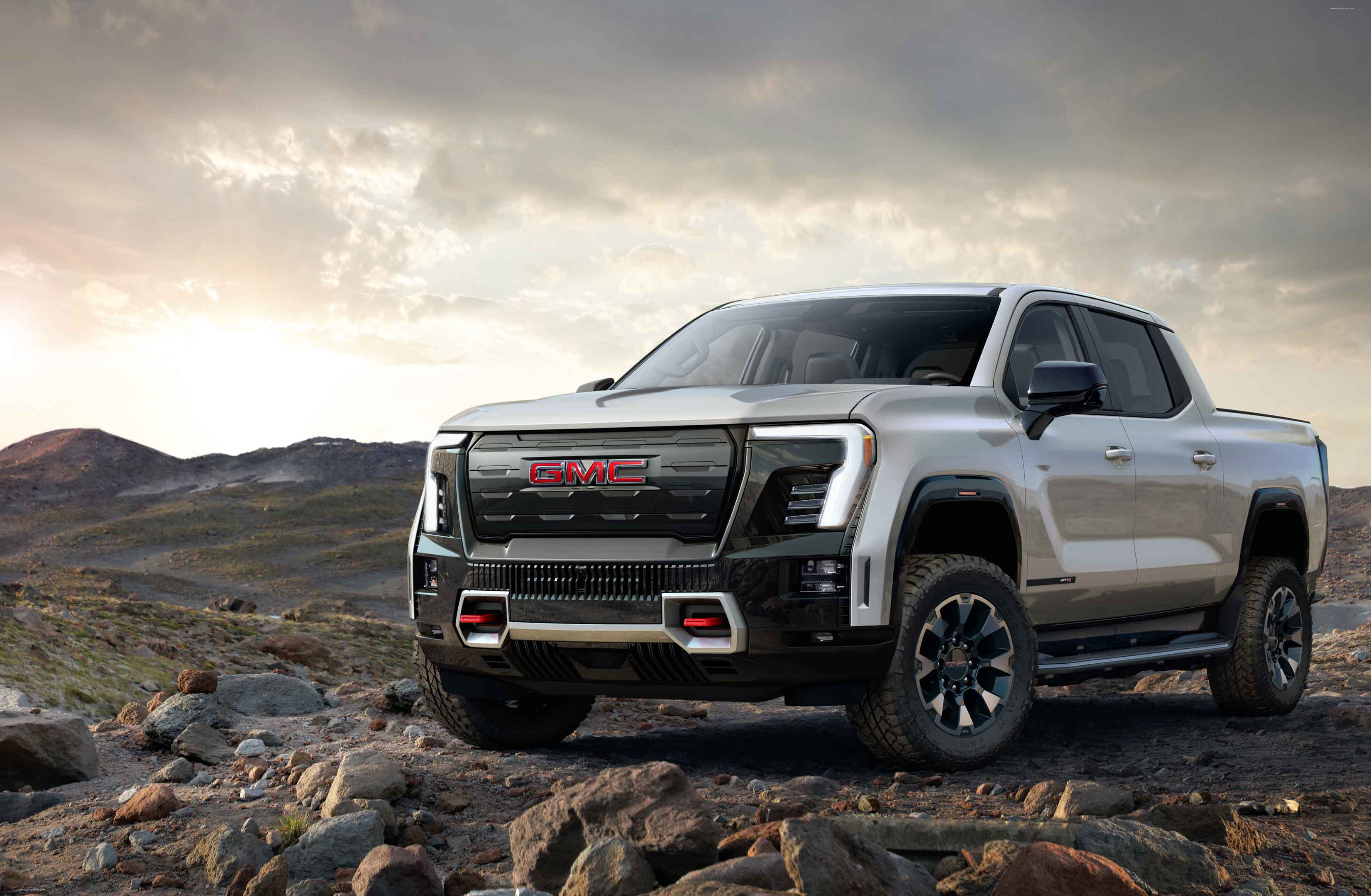 3303x2160 GMC Sierra EV AT4 HD Photo, Videos, Specs, Features & Price