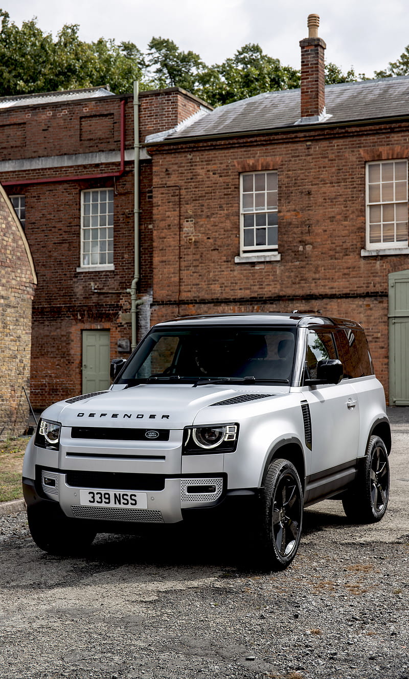 800x1328 Defender, range, rover, white, HD phone wallpaper