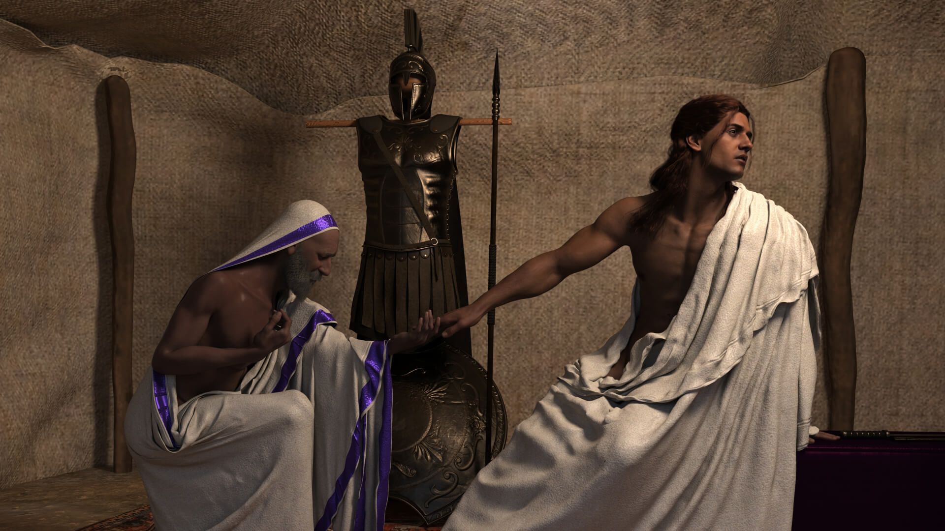 1920x1080 Priam's Supplication To Achilles