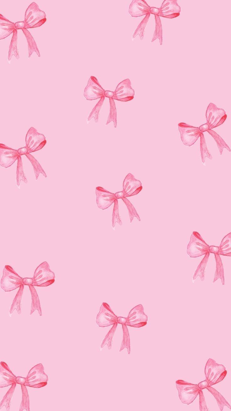 736x1308 Pink ribbon wallpaper. Cute pink background, iPhone wallpaper preppy, Pink wallpaper coquette