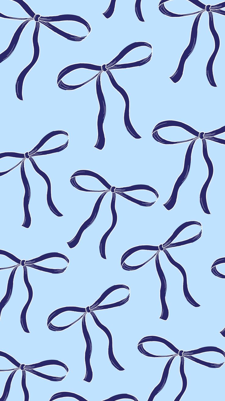 736x1308 Preppy Summer Bows Wallpaper