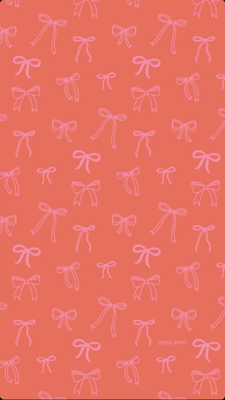 736x1308 Pink and orange bow wallpaper. Preppy bow wallpaper, Preppy bow background, iPhone background wallpaper