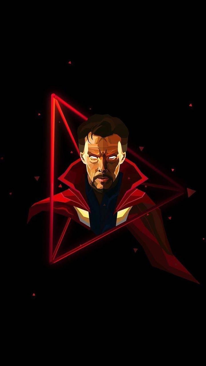 721x1280 Download Doctor Strange Neon Light Wallpaper