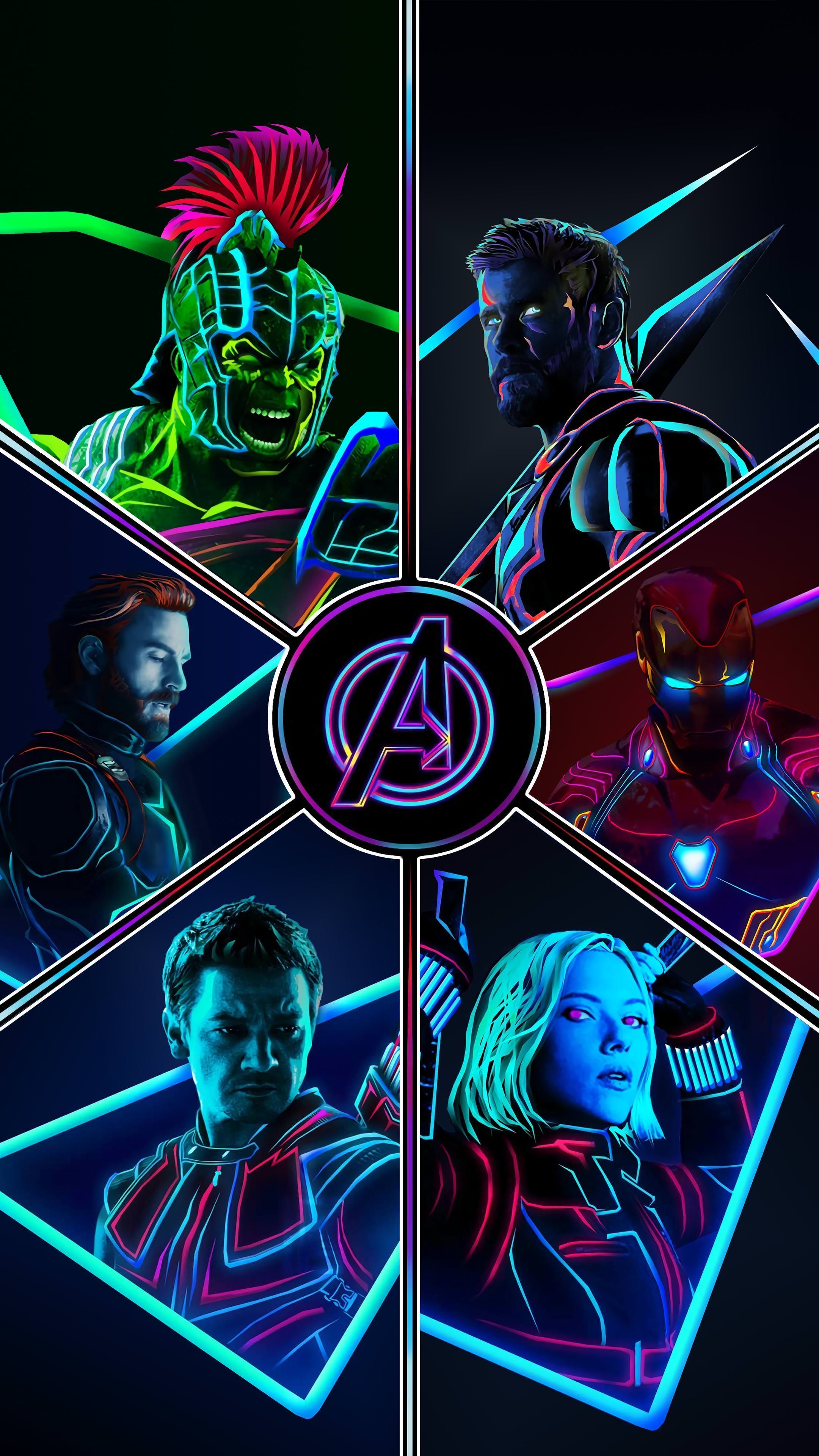 2160x3840 Dr Strange Neon 4k Wallpaper