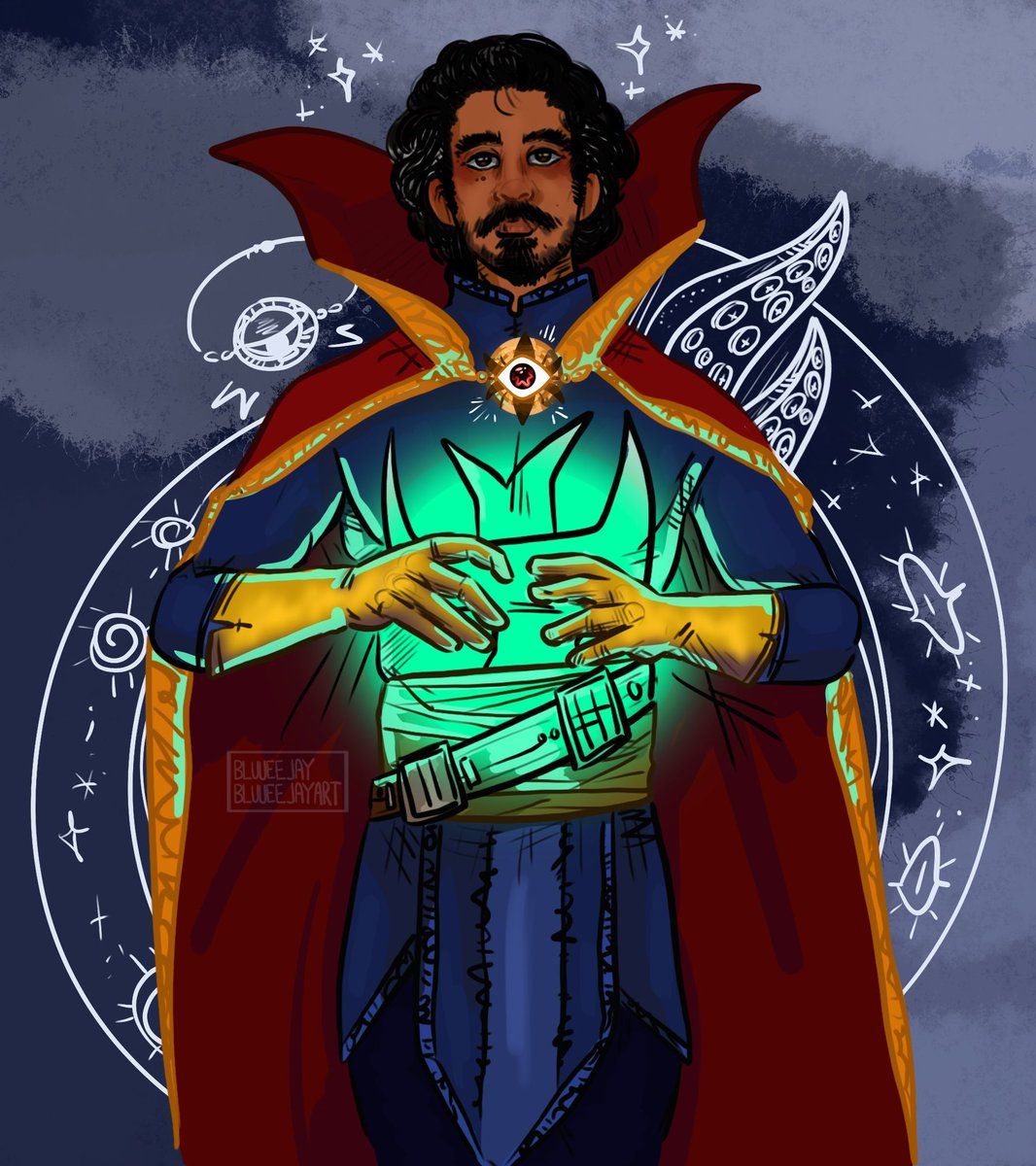 1066x1200 Doctor Stephen Strange, Sorcerer Supreme and Master Of The Mystic Arts Dev Patel as Doctor Strange / procreate / marvel comics / marvel