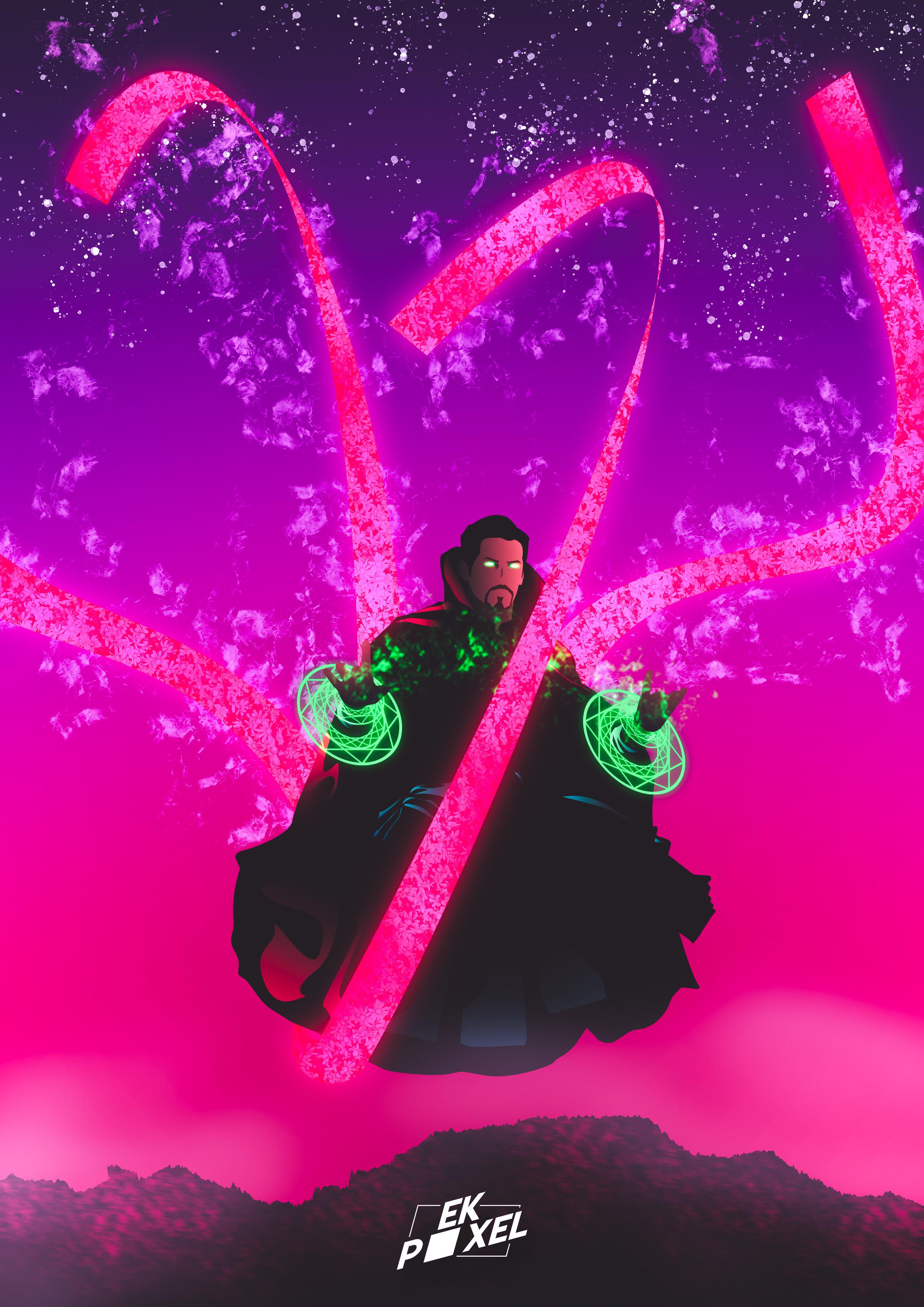2480x3508 Dr. Strange artwork made by me in Adobe Illustrator