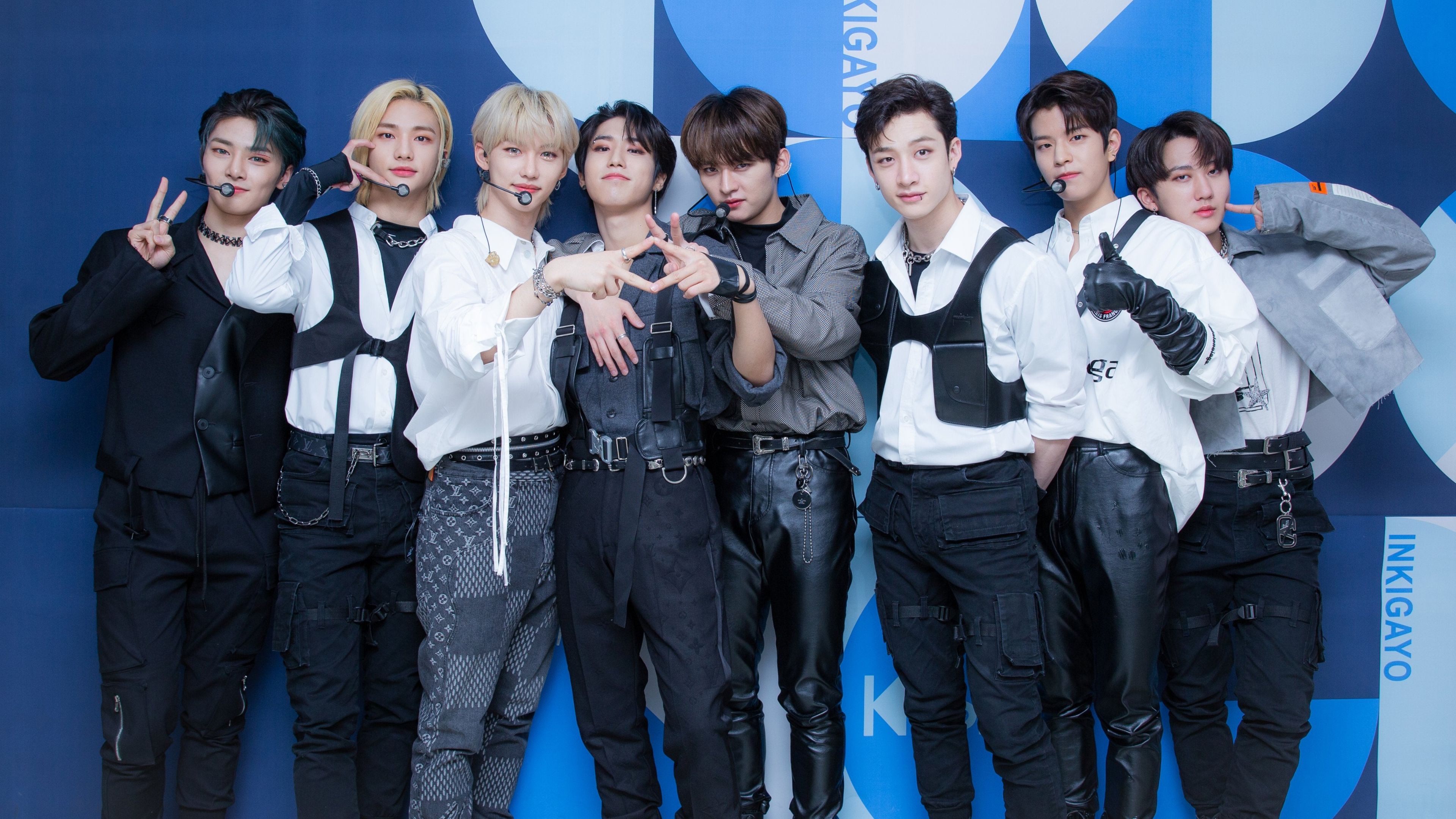 3840x2160 Felix Bang Han Woojin Seungmin Hyunjin Chan Lee Know I.N Changbin 4K HD Stray Kids Wallpaper