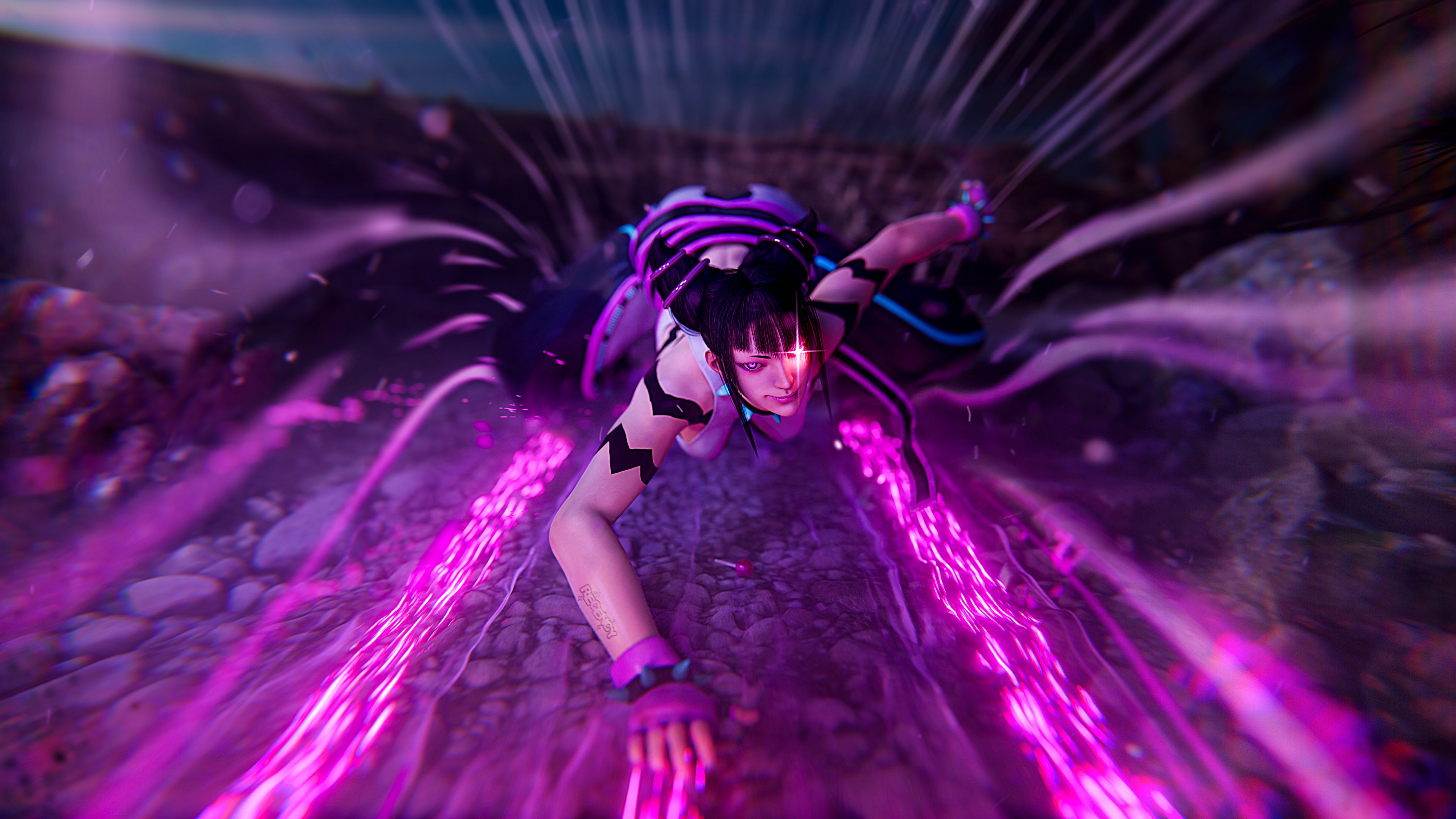 3840x2160 Juri Wallpaper 4K, Street Fighter