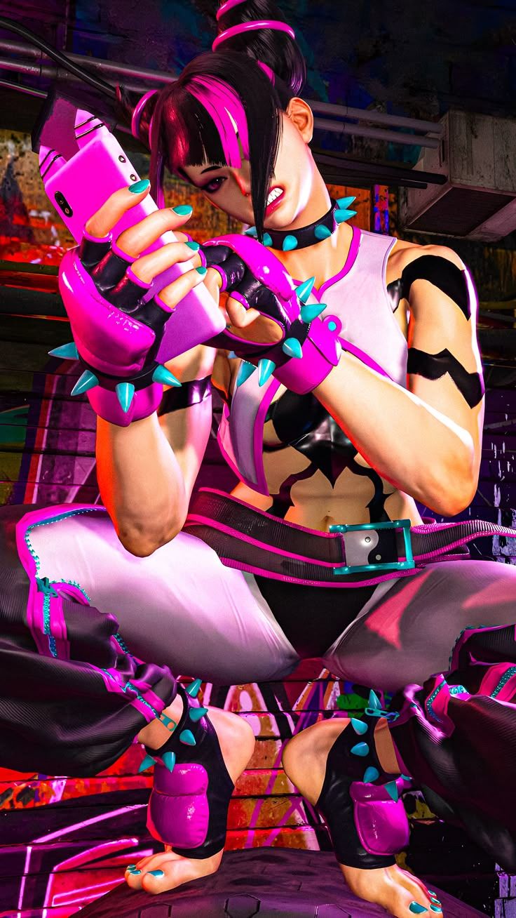 736x1308 Juri Street Fighter 6 Wallpaper
