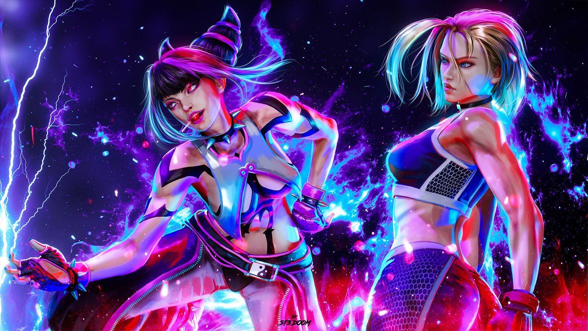 1200x675 Commission) Street Fighter! Character: Juri and Cammy From Street Fighter 6 #Juri #Cammy #StreetFighter6 #StreetFighter #SF6