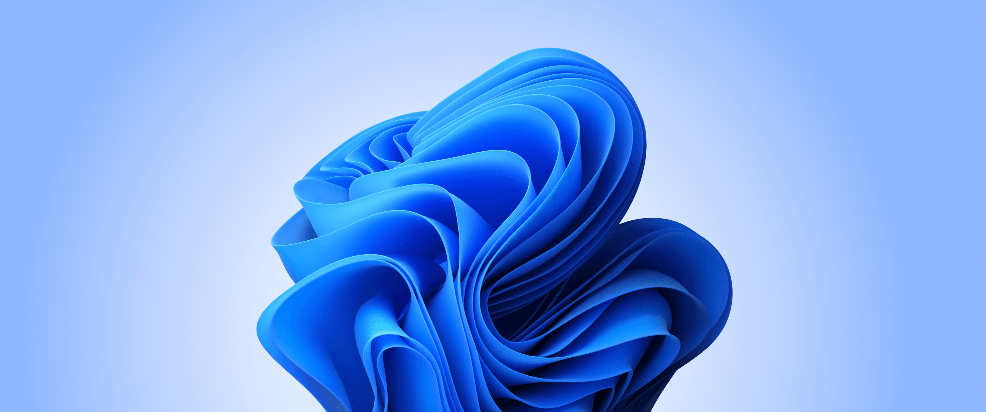 3440x1440 Windows 11 Blue Abstract Ultrawide 4K Wallpaper