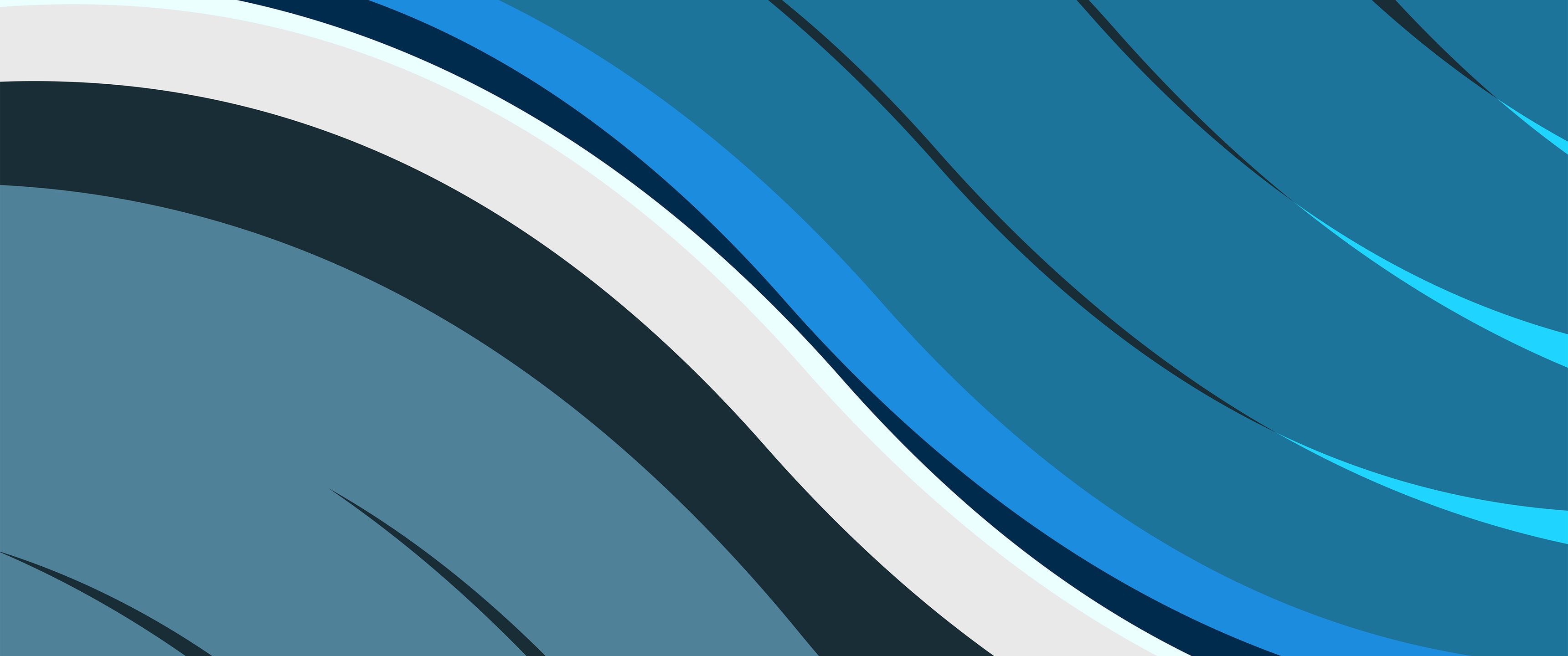 3440x1440 Wavy Lines Dark Blue Minimal 8k UltraWide Quad HD 1440P , HD 4k Wallpaper, Image, Background, Photos and Picture