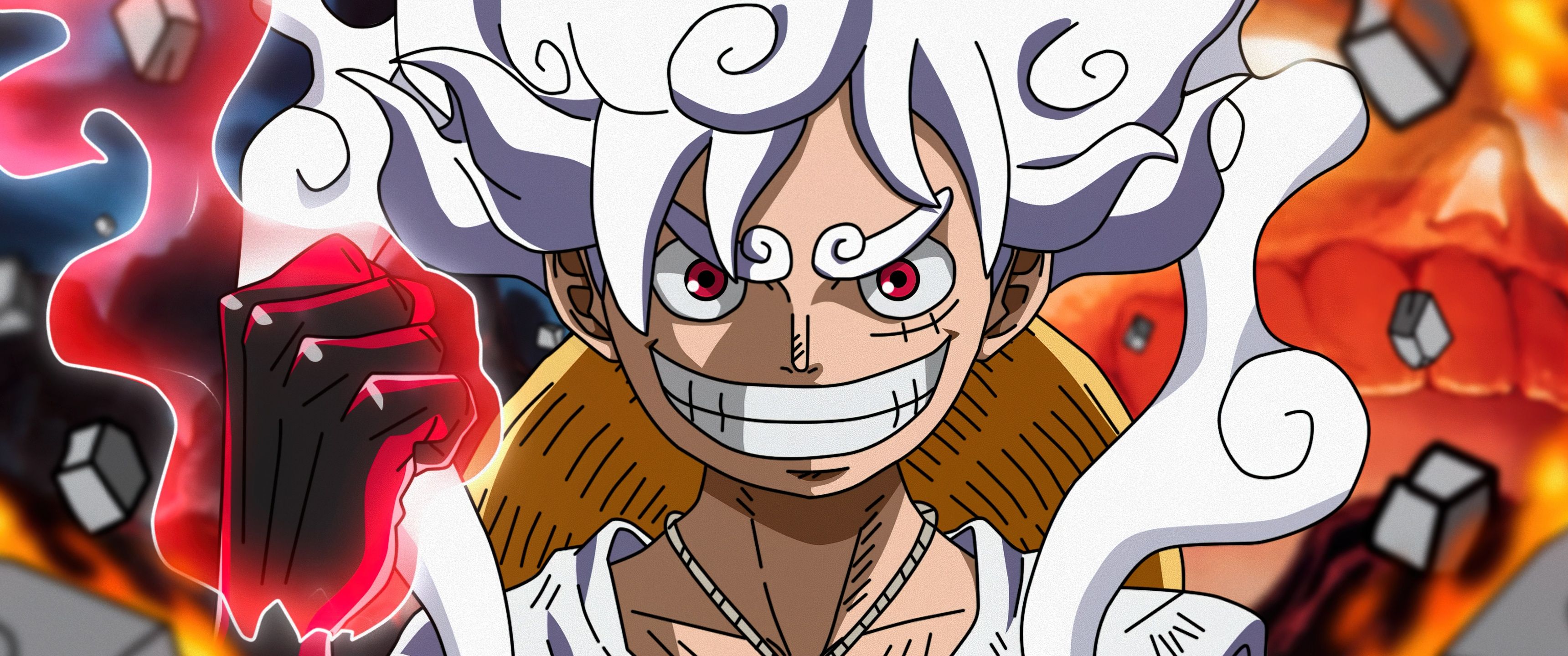 3440x1440 Luffy Wallpaper 4K, One Piece, Gear 5K