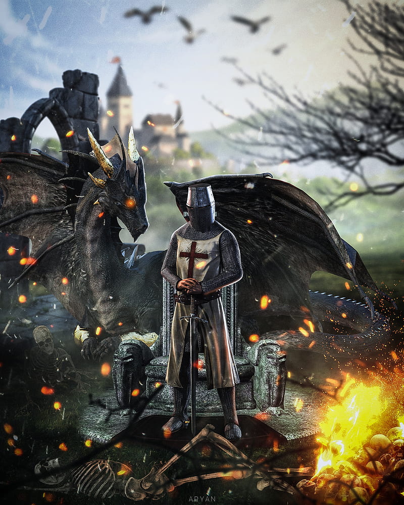 800x1000 HD warrior castle wallpaper