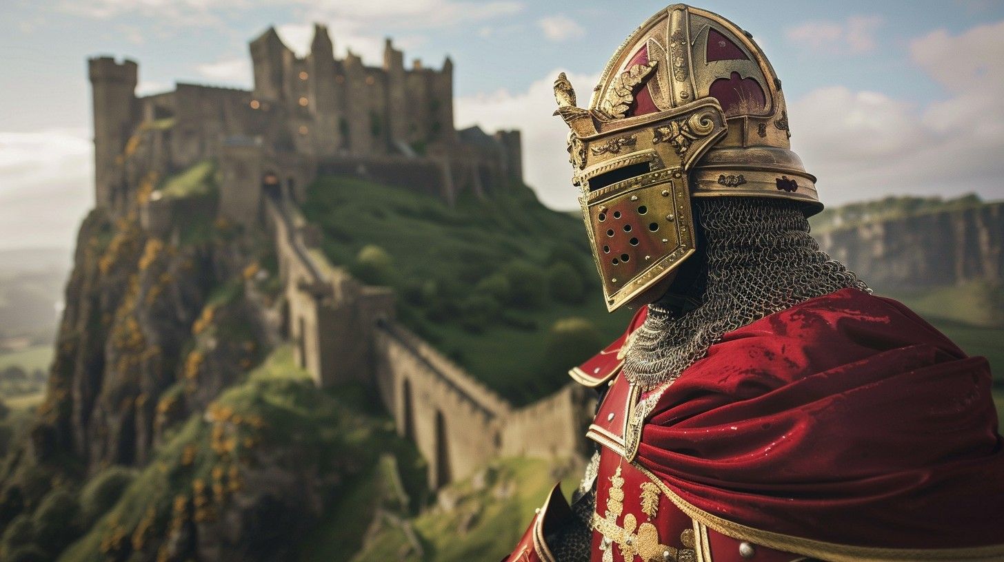 1456x816 Free Medieval Knight Vigilance Image, Armor, Castle