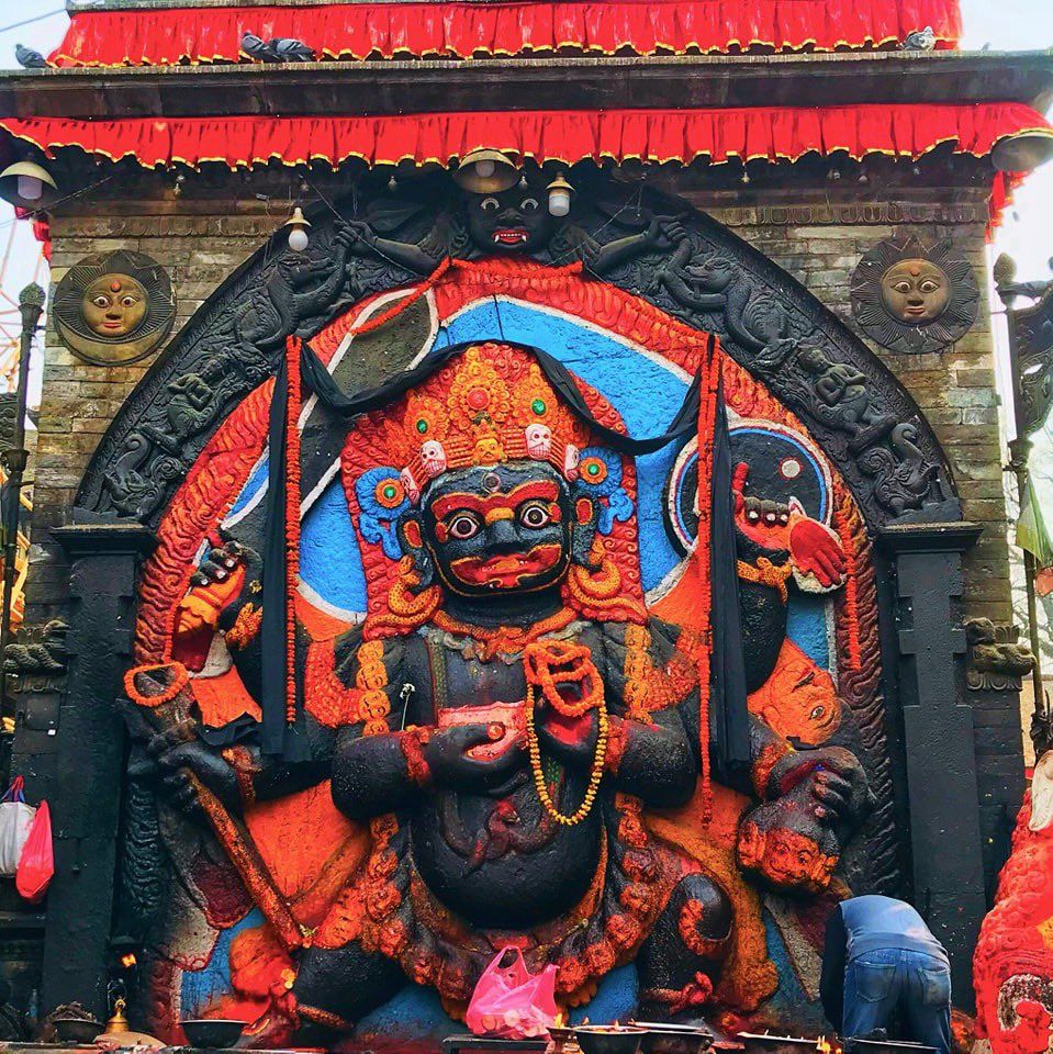 959x960 Saturday Morning & Kaal Bhairab at Basantapur Durbar Square. ❤️
