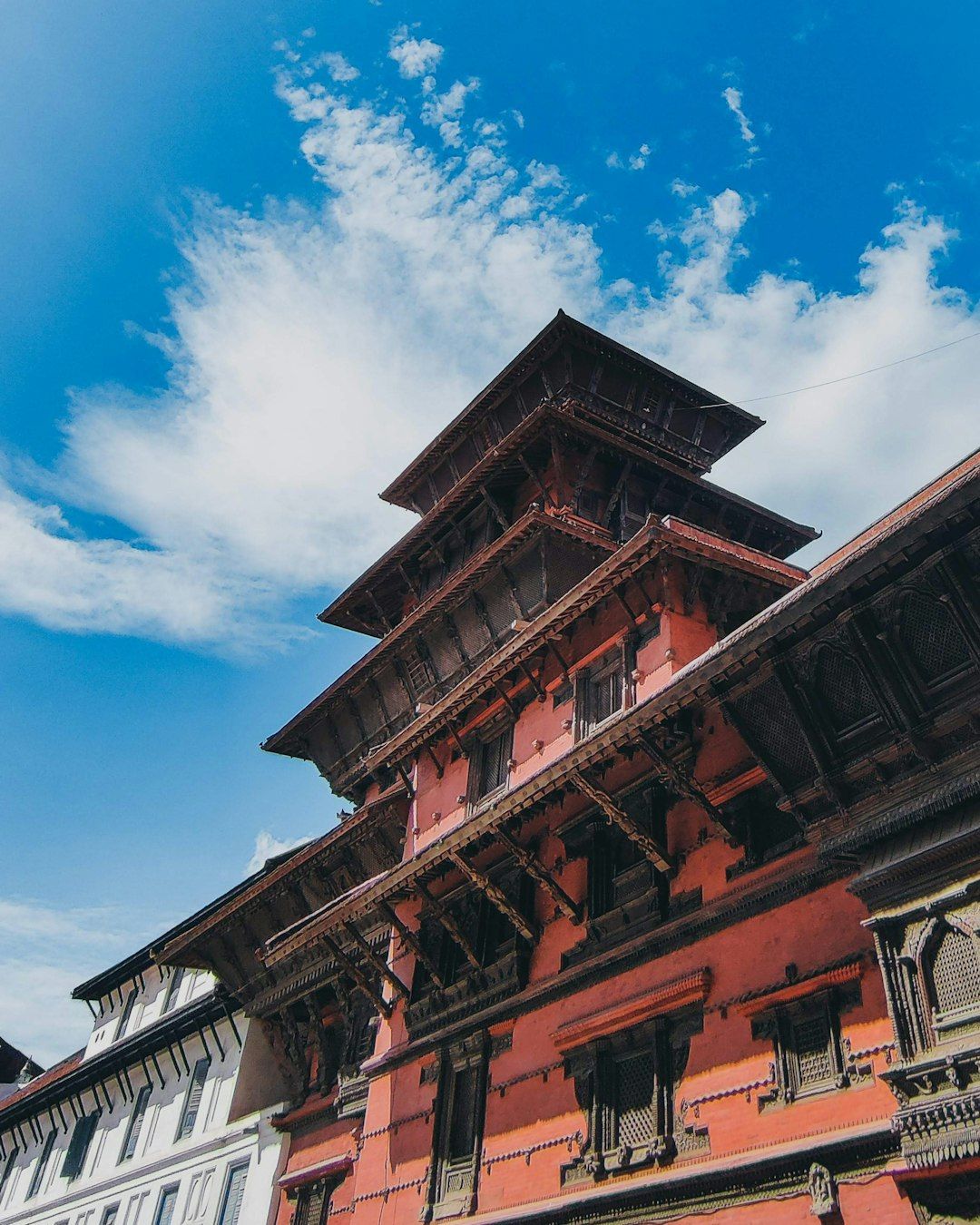 1080x1350 A beautiful, tiered temple in nepal. photo