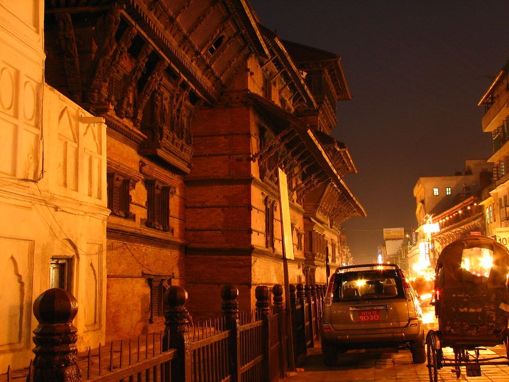 1024x768 Basantapur Evening. Happening Streets of Basantapur in late