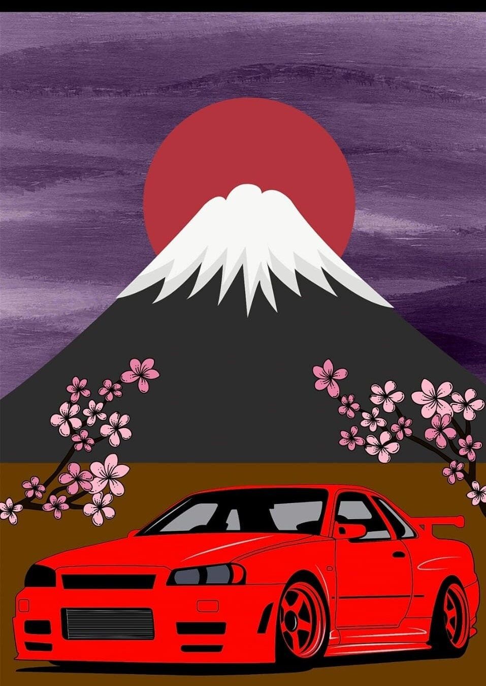 957x1349 JDM NISSAN R34 Print