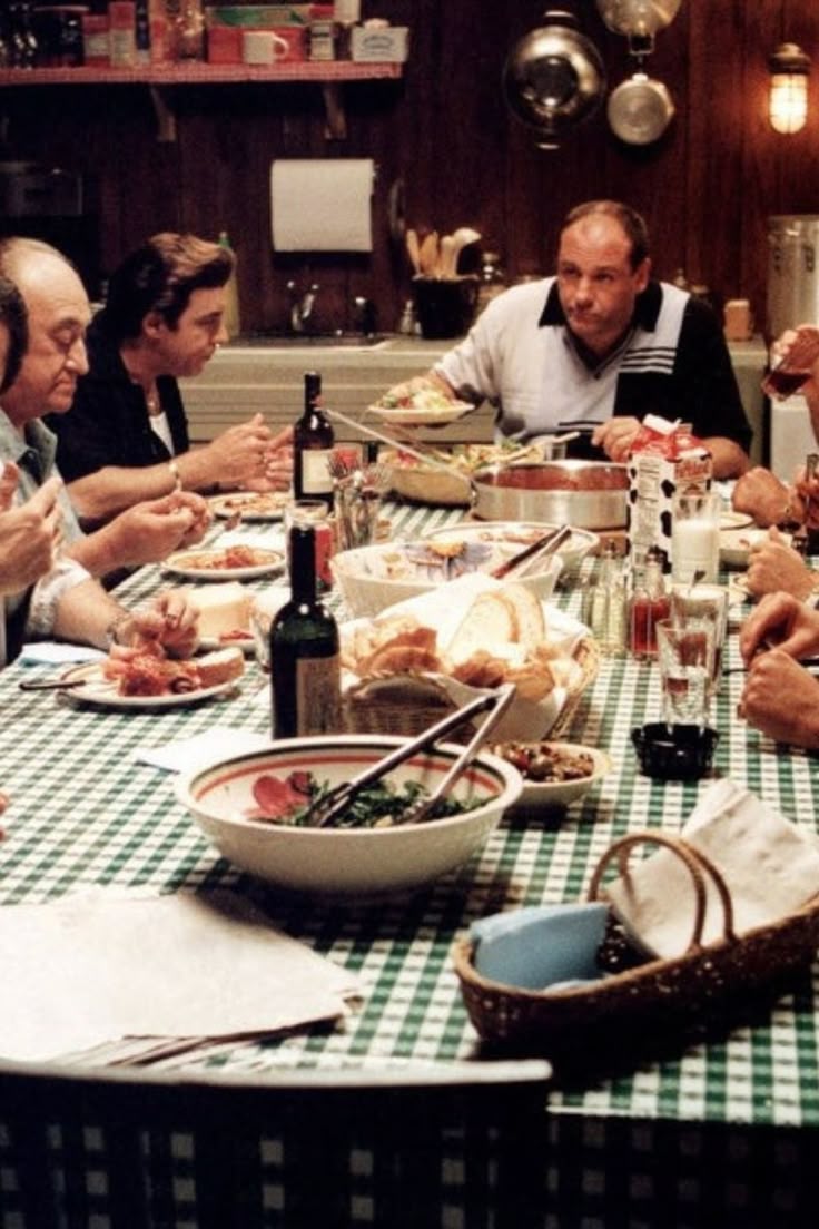 736x1104 The Sopranos Dinner Scene