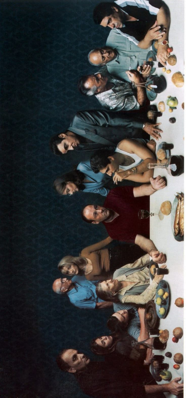736x1568 The Sopranos Last Supper (1999) by Annie Liebowitz.how I miss this show