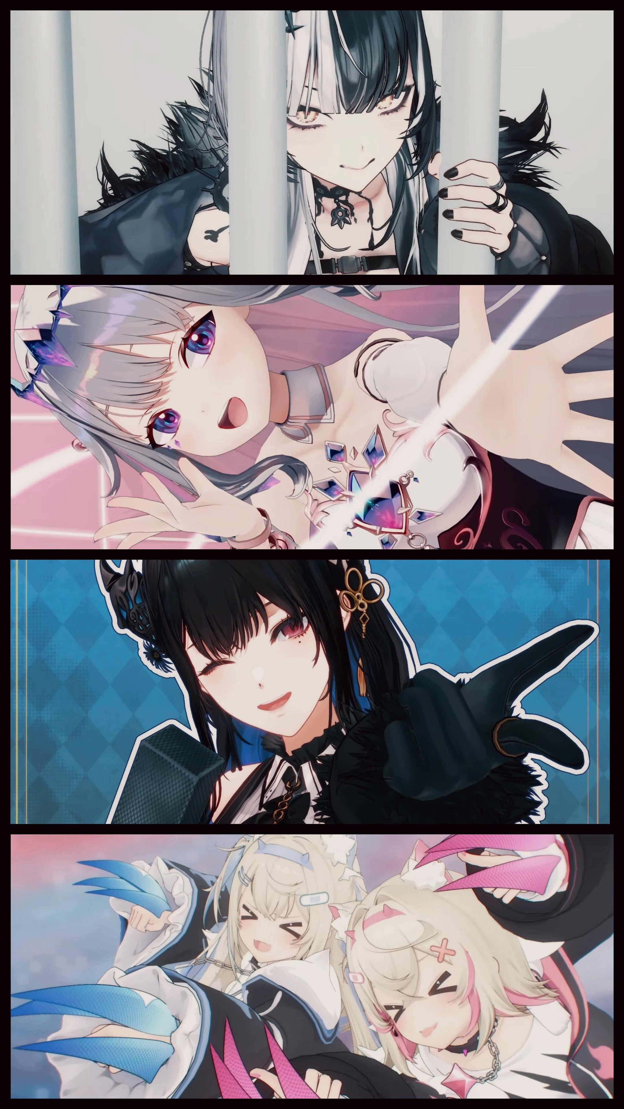 2160x3840 Hololive Advent wallpaper I made since they all recently debuted in Holografiti
