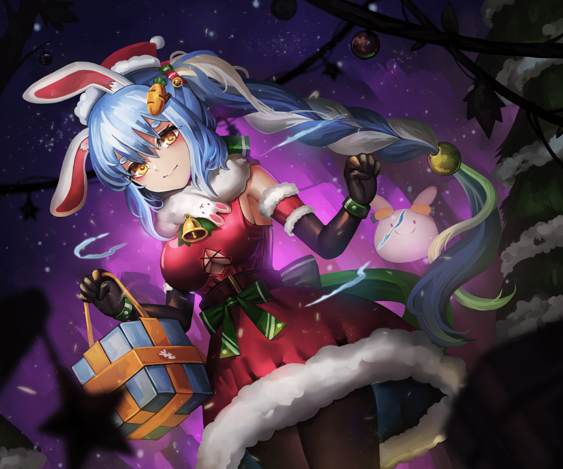 1920x1600 Download Christmas Hololive Usada Pekora Anime Virtual Youtuber Anime Christmas HD Wallpaperx2067