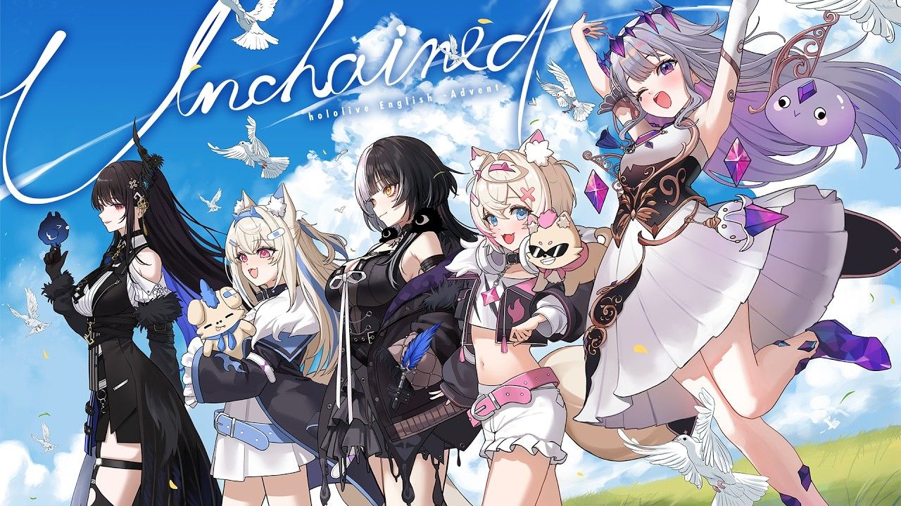 1280x720 【MV】Unchained【hololive English -Advent- Original Song】