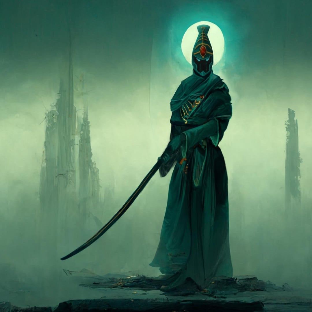 1080x1080 Eldar Farseer based on AI generated image