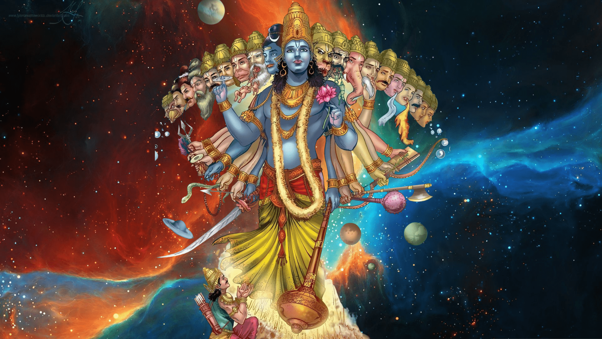 1920x1080 Lord Vishnu PC Wallpaper
