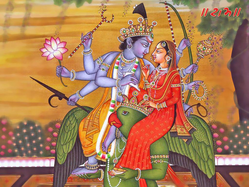 1024x768 Vishnu Lakshmi Garuda. Consort Image and Wallpaper Vishnu Wallpaper