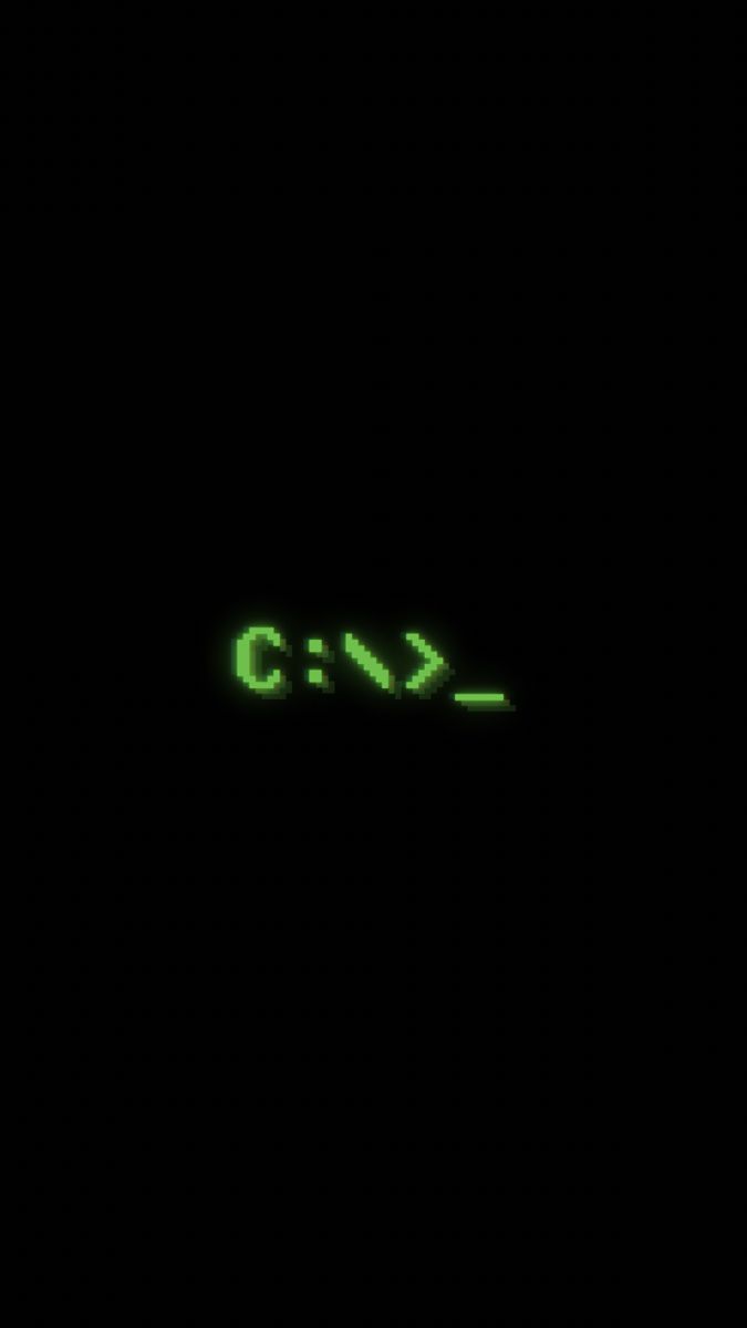675x1200 Windows Terminal (MS DOS Font) IPhone Wallpaper