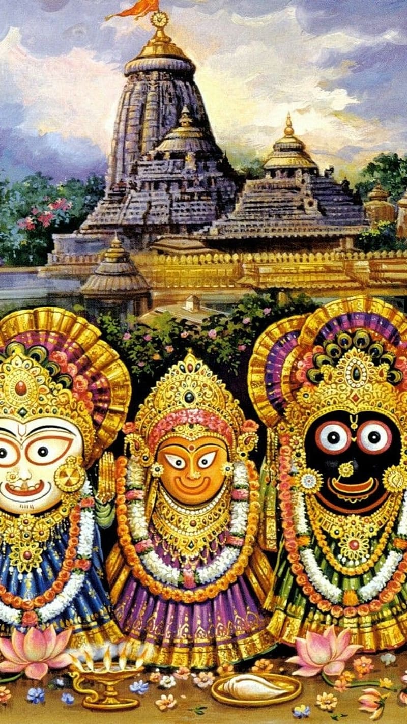 800x1422 Jay Jagannath, temple, lord, god, HD phone wallpaper