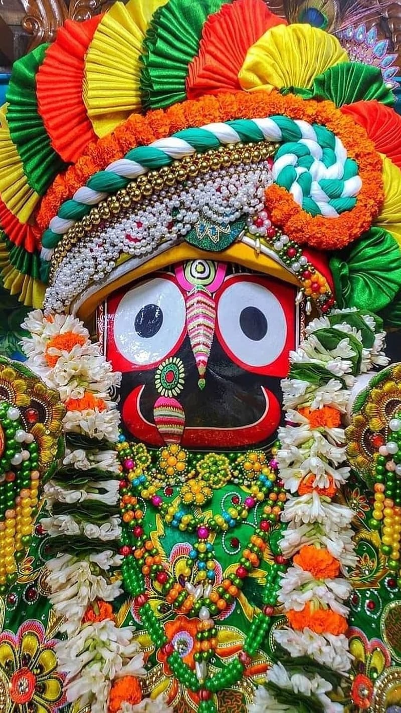 800x1423 Lord Jagannath Puri Temple, lord jagannath, jagannath puri temple, hindu god, HD phone wallpaper