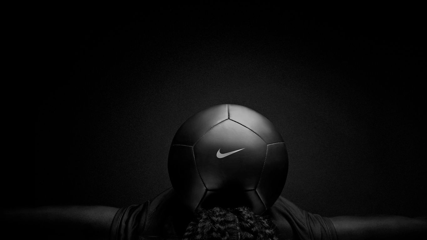 1366x768 Nike Black Play Football Laptop HD , HD 4k Wallpaper, Image, Background, Photos and Picture