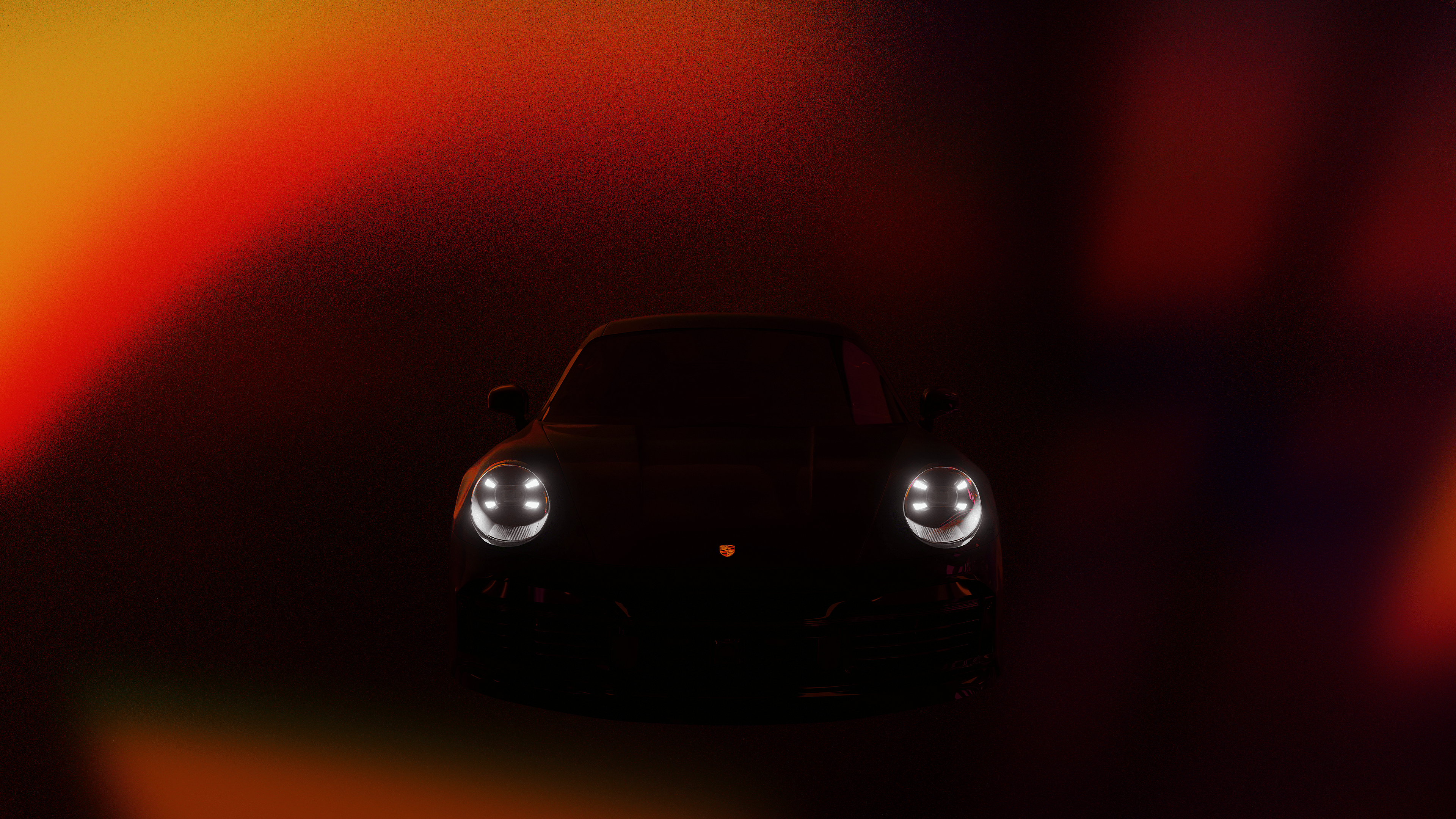 3840x2160 × 2160 Porsche 911 Turbo S 992 Wallpaper made in blender. Feedback welcome!
