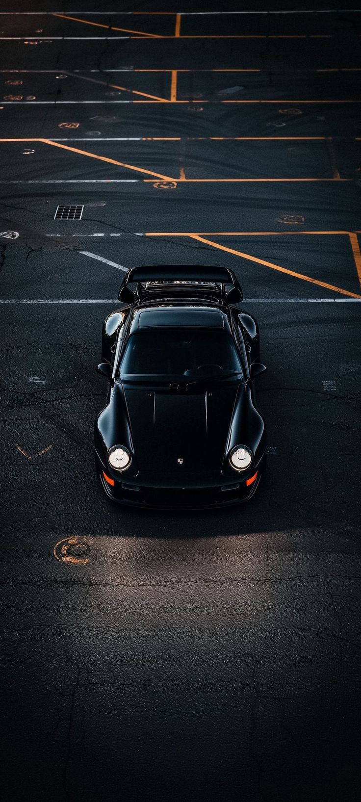 736x1635 Digital art. Car wallpaper, Porsche, Black porsche